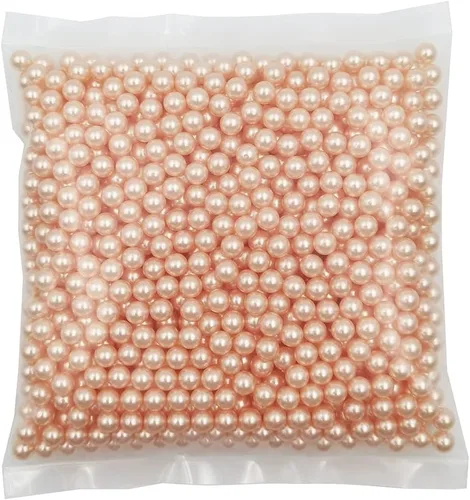 Vista 6 de INSPIRELLE 2600 perlas de imitación de ABS negras sin perforar para rellenos de jarrón, cuentas de maquillaje sin agujero de 0.236 pulgadas