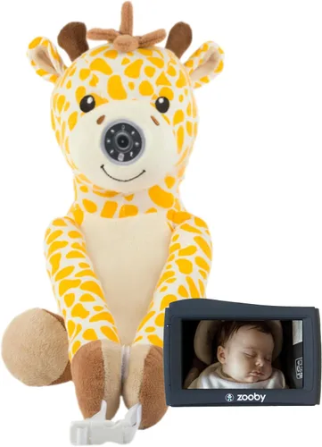 Vista 10 de zooby El monitor de coche para bebés ayuda a reducir la distracción. Nuestro monitor de peluche que les encanta a los bebés sirve como un compañero