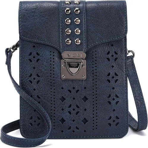 Vista 10 de INICAT Bolsos cruzados pequeños para mujer de piel sintética para teléfono 026 Caqui