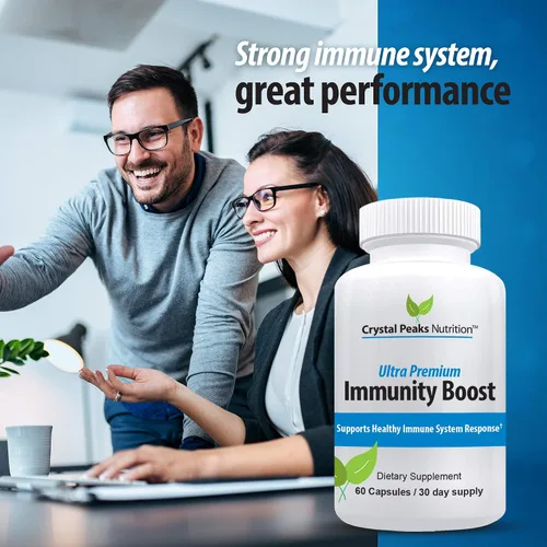 Vista 4 de Cápsulas de apoyo inmunológico con saúco, vitamina C, equinácea, ajo, zinc, cúrcuma y más para hombres y mujeres adultos, vitaminas de apoyo