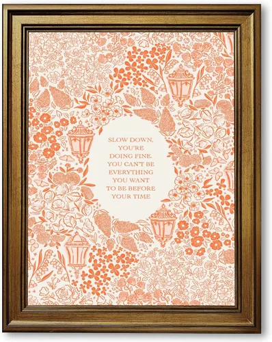 Vista 24 de HUYKON Arte de pared con citas divertidas, póster retro de clase alta en lienzo, neutral, fresco, preppy, con letras en consecuencia, impresiones