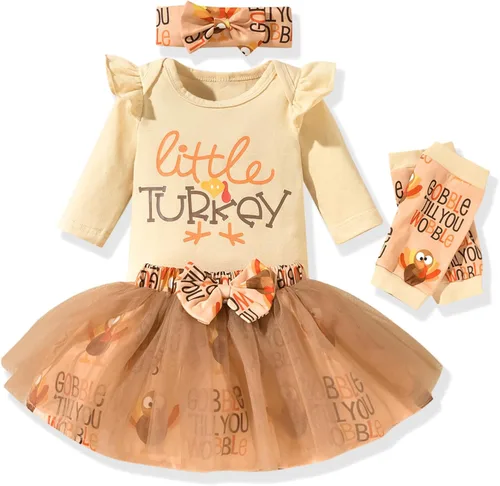 Vista 21 de Aalizzwell Traje de falda navideña para bebés recién nacidos american