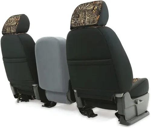 Vista 2 de CarsCover Fundas de neopreno para asiento delantero de automóvil, ajuste personalizado para Dodge Ram 1500 2500 3500 Pickup Truck 2017-2018, fundas