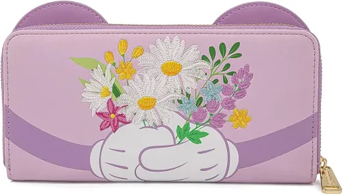 Vista 2 de Loungefly Minnie wFlowers Ziparound Wallet