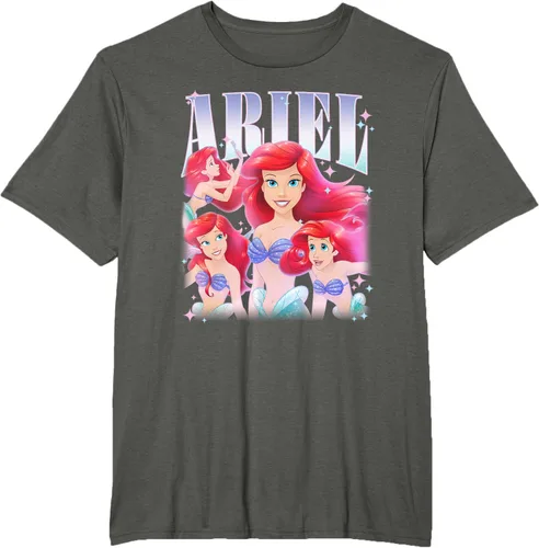 Vista 6 de Disney Camiseta de la princesa Ariel de la Sirenita Multi Pose, Negro