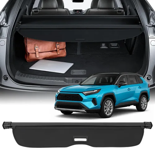 Vista 9 de SCITOO Cubierta de carga 2022-2024 para Jeep Grand Cherokee, accesorios retráctiles para maletero trasero, antimiradas, cubierta de seguridad