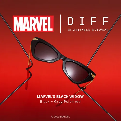 Vista 2 de DIFF Marvel Avengers - Gafas de sol polarizadas para hombres y mujeres, protección UV400