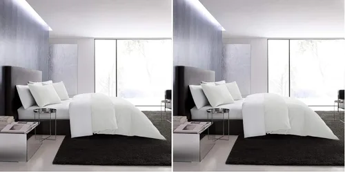 Vista 21 de Vera Wang - Juego de funda de edredón tamaño Queen, juego de ropa de cama de algodón suave con fundas a juego, cierre de botón, elementos esenciales