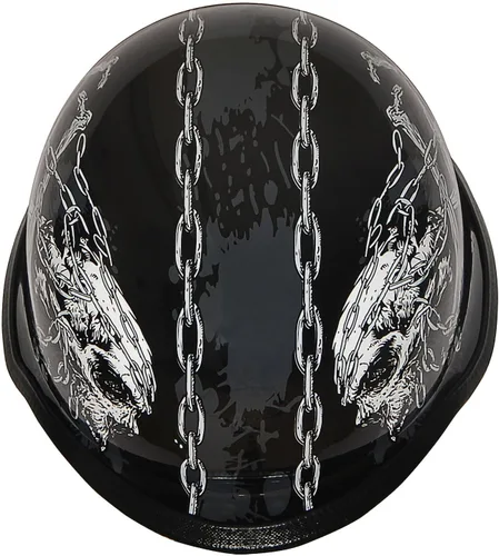 Vista 7 de 1Storm Casco de motocicleta de media cara estilo alemán aprobado por DOT: HKY602