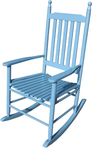 Vista 3 de Silla mecedora para balcón, porche, para adultos, de madera, para interiores y exteriores, resistente a todas las condiciones climáticas