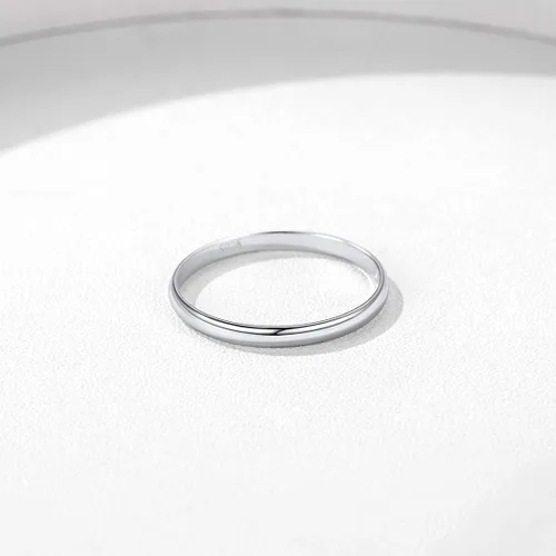Vista 8 de ChicSilver 235mm 925 Sterling Silver Ring Customizable Plain Dome High Polished Wedding Band Comfort Fit Size 4-12 (with Gift Box)