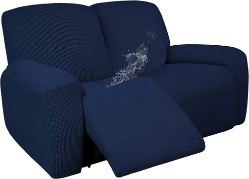 Vista 8 de Easy-Going - Funda 100 % impermeable doble para sofá reclinable, diseño jacquard, en 1 pieza, a prueba de derrames, para niños, mascotas, perros
