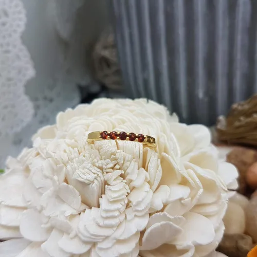 Vista 87 de Dazzlingrock Collection Anillo de boda redondo de 5 piedras preciosas o diamantes para mujer en oro macizo de 10 K/14 K/18 K