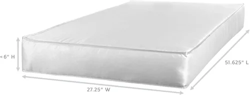 Vista 2 de Sealy Baby Colchón transpirable de felpa de soja para cuna, ajuste de cama para niños, ligero y no tóxico, espuma extra firme de alta calidad