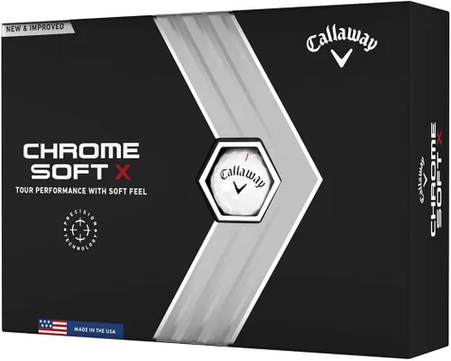 Vista 6 de Callaway Golf Chrome Soft X Golf Balls (Triple Track (Yellow)