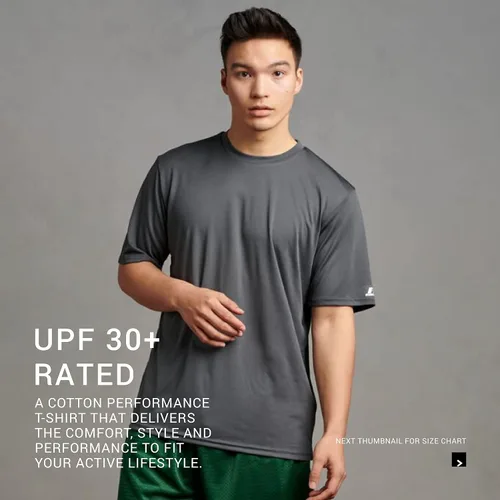 Vista 9 de Russell camiseta atlética para entrenar para hombre