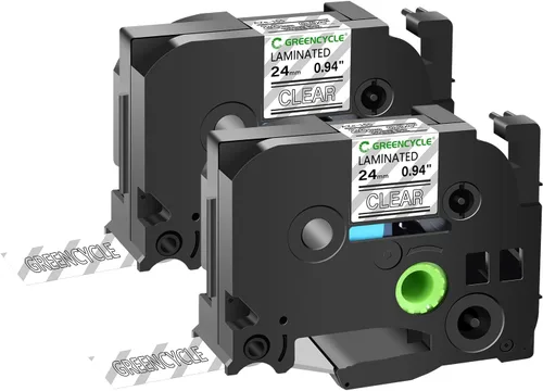 Vista 26 de GREENCYCLE Cinta para etiquetadora Brother P-Touch TZe-831 TZ-831 de 0.472 in 0.47 laminada TZe TZ Gold Tape para PT-D210 PT-D600 PT-H110 PT-1230, 2