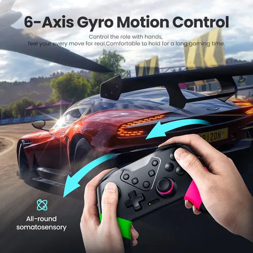 Vista 2 de VOYEE Controlador inalámbrico Pro con programación Turbo Motion Vibration Screenshot, controladores de movimiento actualizados compatibles
