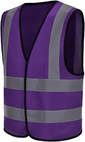 Vista 29 de AYKRM chaleco de alta visibilidad de 12 colores con alta visibilidad reflectante para trabajo de construcción y seguridad (XS-8XL)