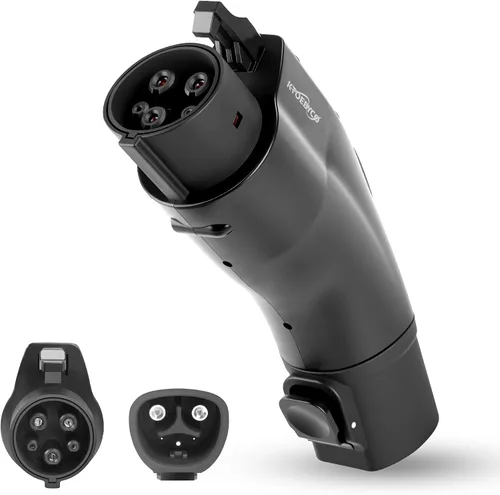 Vista 9 de Adaptador NACS a CCS1, adaptador de cargador rápido NACS máximo de 500 A 1000 V, compatible con supercargadores Tesla para CCS1 EVs, certificado ETL