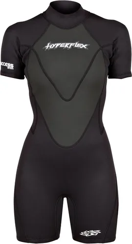 Vista 9 de HYPERFLEX Traje de neopreno corto de 0.098 in para hombre y mujer, surf, deportes acuáticos, buceo, esnórquel, cómodo, flexible, ajuste anatómico