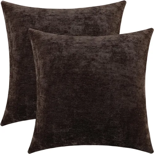 Vista 13 de Jeneoo Fundas de Almohadas Decorativas Azul Bebé de Chenilla Suave Cómodas Cuadradas para Cojines de Sofá para Decoración de Sala de Estar Cama Sofá