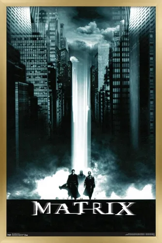 Vista 14 de Trends International The Matrix - Póster de pared de arte clave, 14.725 x 22.375 pulgadas, versión enmarcada de madera de granero Versión enmarcada