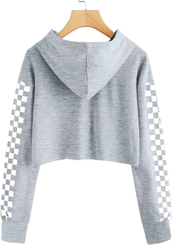 Vista 3 de Meikulo Conjunto de 2 piezas para niñas, sudaderas con capucha y pantalones deportivos de manga larga