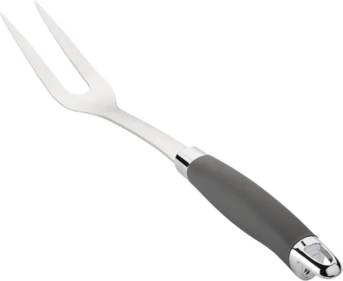 Vista 9 de Anolon SureGrip tenedor de carne de acero inoxidable/herramienta de cocina, 13.25 pulgadas, gris, 46288