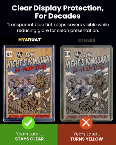 Vista 5 de Protectores rígidos superiores para cómics modernos, fundas protectoras rígidas para almacenamiento y exhibición de cómics, paquete de 10 Mangas
