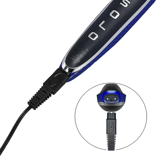 Vista 6 de Paquete de 2 cargadores de afeitadora USB para microtouch Solo Electric Shaver Solo Cable de carga de 31.5 pulgadas con 4 cepillos de limpieza