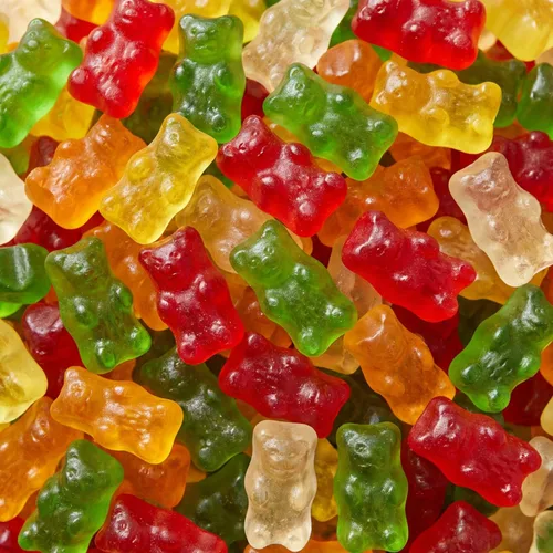 Vista 10 de Caramelos de gomita suaves y masticables con sabor a Cola a granel bolsa