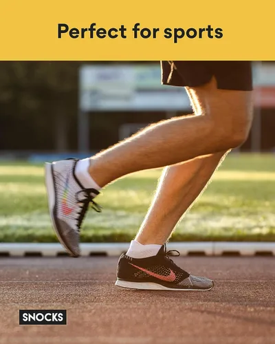 Vista 7 de Snocks S-XL 6 pares de calcetines para correr para hombres y mujeres calcetines para correr para mujer y calcetines de entrenamiento para hombre