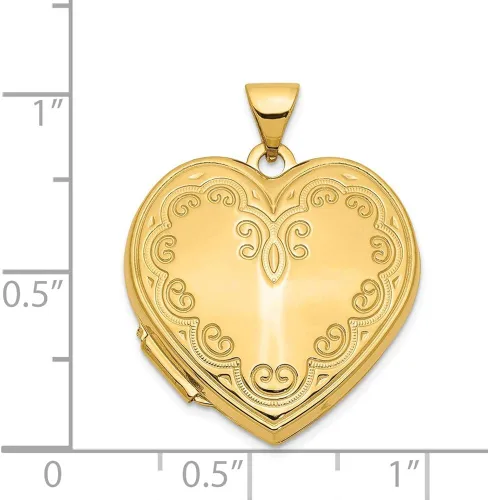 Vista 5 de Finejewelers - Collar con colgante de corazón de 14 quilates cadena de 177in incluida