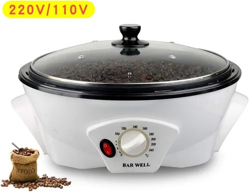 Vista 5 de Máquina de palomitas de maíz para el hogar Pequeña máquina de palomitas de maíz Frijol crudo Fruta seca de soja Máquina de tostado de cacahu
