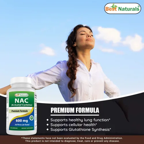 Vista 4 de Best Naturals DMG 125 mg y NAC 600 mg