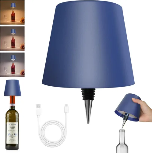 Vista 22 de 2025 Nueva Lámpara Inalámbrica para Botellas - Luces LED para Botellas de Licor y Vino, Pantalla Inalámbrica, Luz Superior para Botella de Whisky