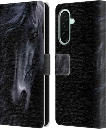 Vista 274 de Head Case Designs Officially Licensed Laurie Prindle A Morgan Christmas Western Stallion Leather Wallet Case Compatible with Samsung Galaxy A07 4G