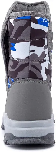 Vista 5 de GUBARUN - Botas de nieve para niños, impermeables, antideslizantes, resistentes al frío, zapatos para invierno y climas fríos