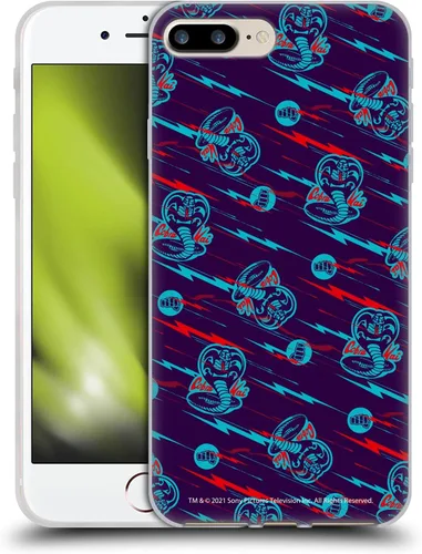 Vista 210 de Head Case Designs Funda de gel suave con licencia oficial de Cobra Kai Eagle Fang Logo Key Art compatible con Apple iPhone 7 Plus/iPhone 8 Plus