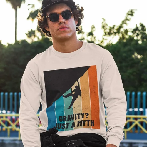 Vista 5 de Gravity Is a Myth Sponge Fleece Sweatshirt - Illustration Classic Sweatshirt - Printed Sweatshirt
