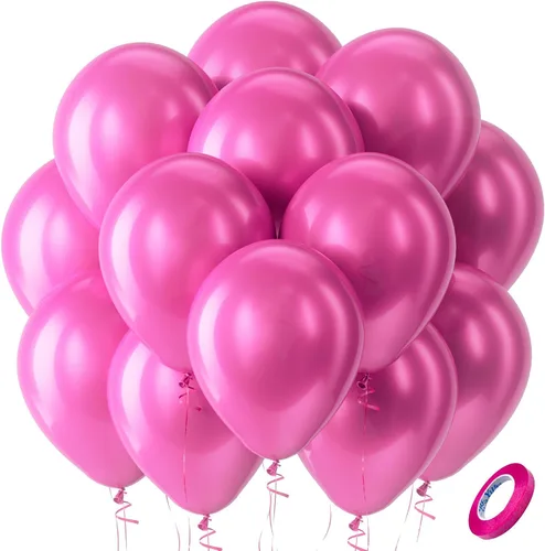 Vista 65 de Bezente Paquete de 150 globos de látex mate color burdeos de 5 pulgadas rojo (07-Red-G42)