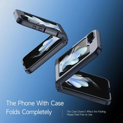 Vista 4 de Funda para Galaxy Z Flip 5 (2023), [protector de pantalla integrado] compatible con protección MagSafe a prueba de golpes, funda magnética mate