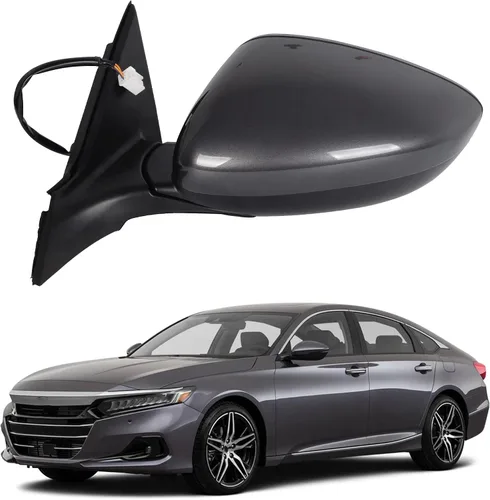 Vista 11 de Dasbecan Espejo para puerta lateral izquierda del conductor compatible con Honda Accord LX Sport 1.5T 2018-2025 Power No calentado Pintura