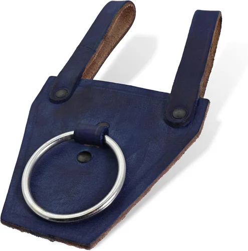 Vista 13 de Armory Replicas - Soporte de hacha de batalla vikingo medieval forjado a mano - Funda de cinturón de arma de cuero bovino funcional para disfraz