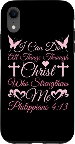 Vista 25 de Christian I Can Do All Things Through Christ Religious Case for iPhone 17