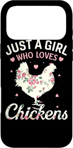 Vista 22 de Just A Girl Who Loves Chickens, Floral Farmer Girl Case for iPhone 17
