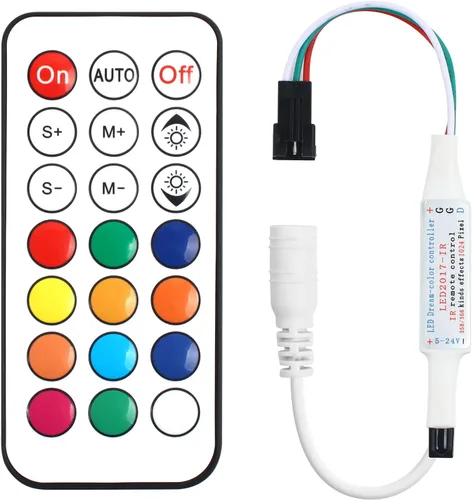 Vista 13 de Controlador inalámbrico de 14 teclas RF RGB DIY LED, control
