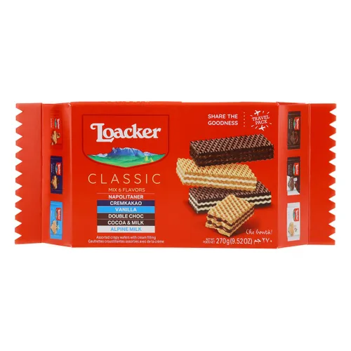 Vista 16 de Loacker - Galletas clásicas de oblea de crema de chocolate, paquete de 12, sin OMG