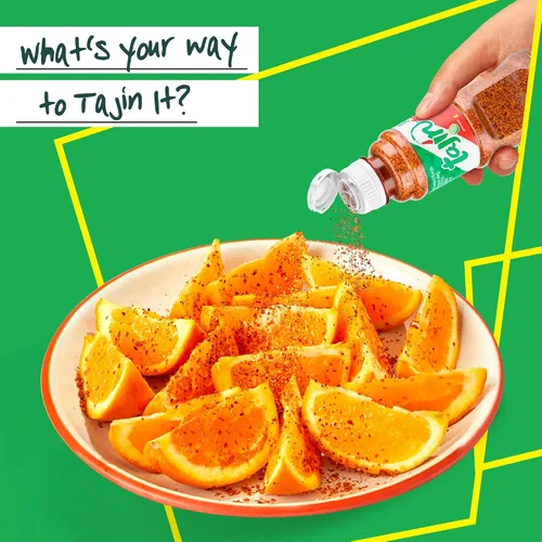 Vista 6 de Tajin Clásico - Auténtica mezcla de especias de chile mexicano y lima para frutas, aperitivos, tacos y cócteles, potenciador de sabor picante, 5